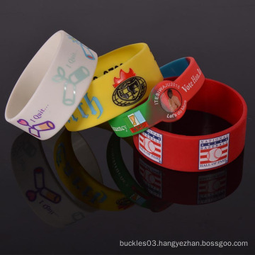 Custom silicone wrist band personalized silicone bracelet silicone rubber bracelet